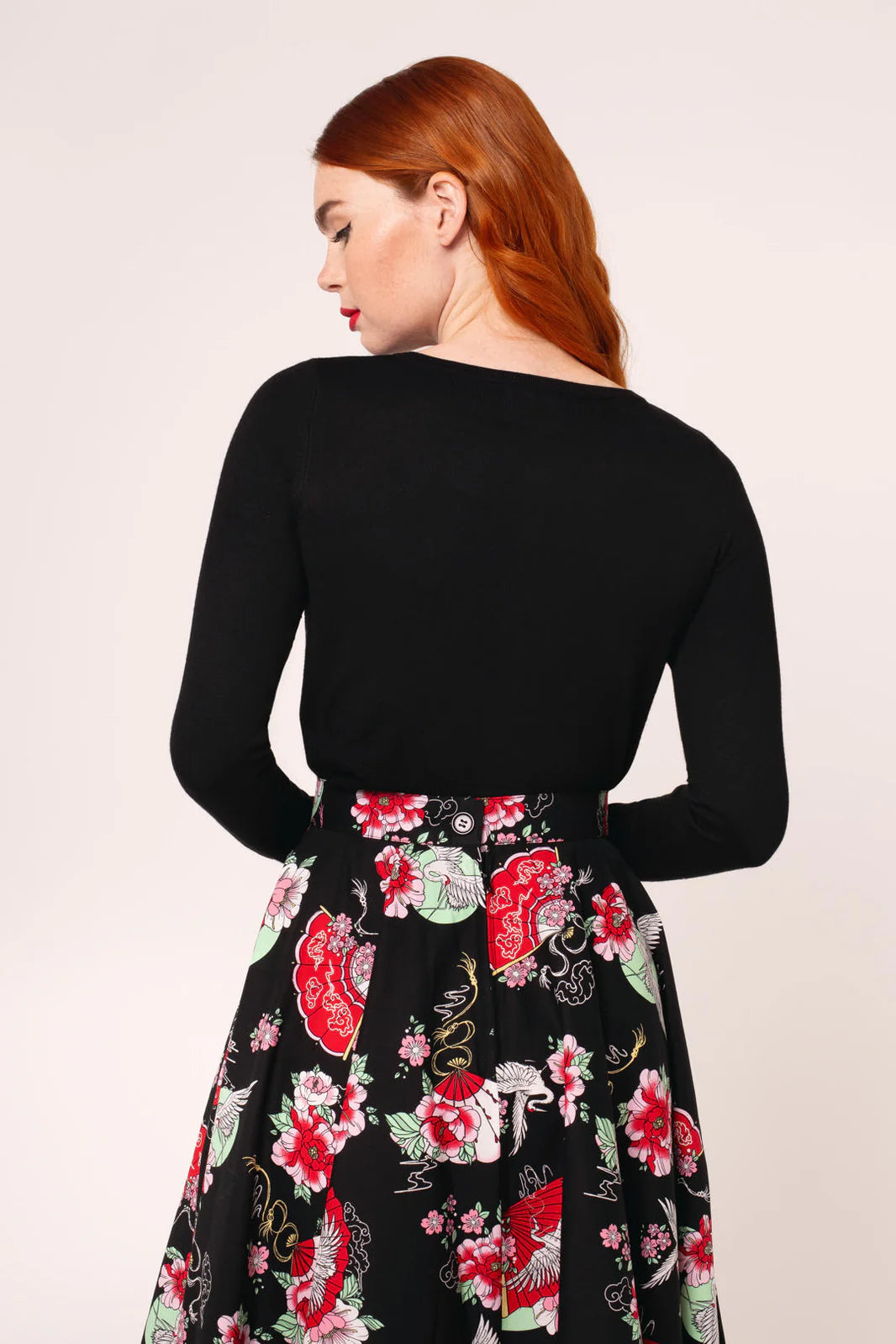 Yuna Embroidered Black Cardigan by Hell Bunny - Lemonie Boutique