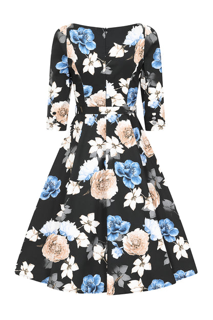 Zoe Floral Swing Dress by Hearts and Roses