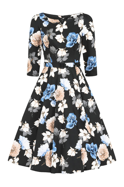 Zoe Floral Swing Dress by Hearts and Roses