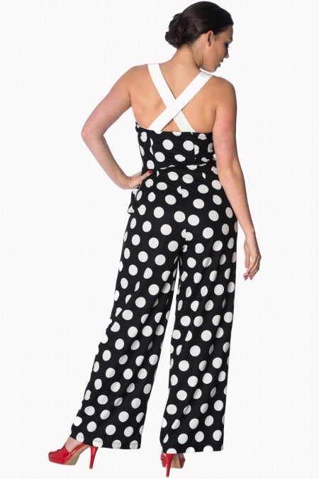 Dotty About You Jumpsuit by Banned