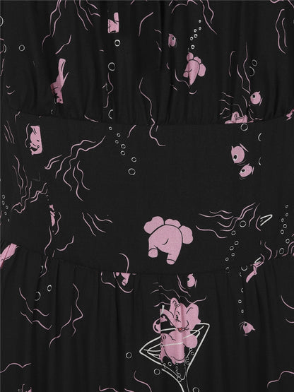Close up of Carmen Tipsy Elephant dress fabric