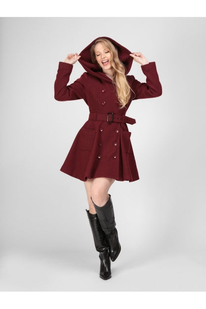 Collectif Mainline Everleigh Hooded Skater Coat