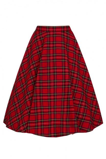 Red tartan Irvine Skirt 