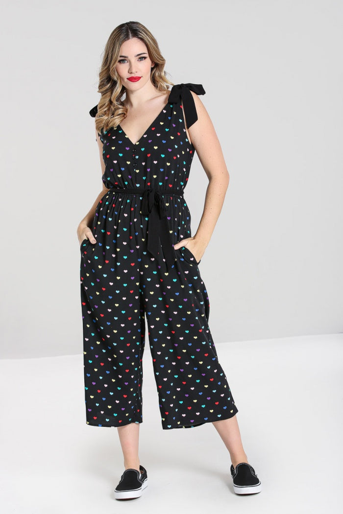 True Love Jumpsuit by Hell Bunny