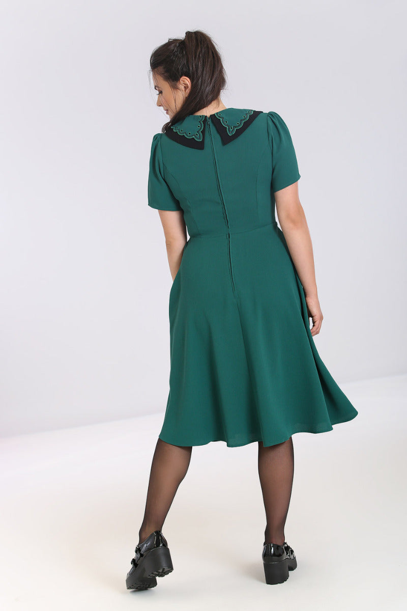 Emily Dress in Green by Hell Bunny