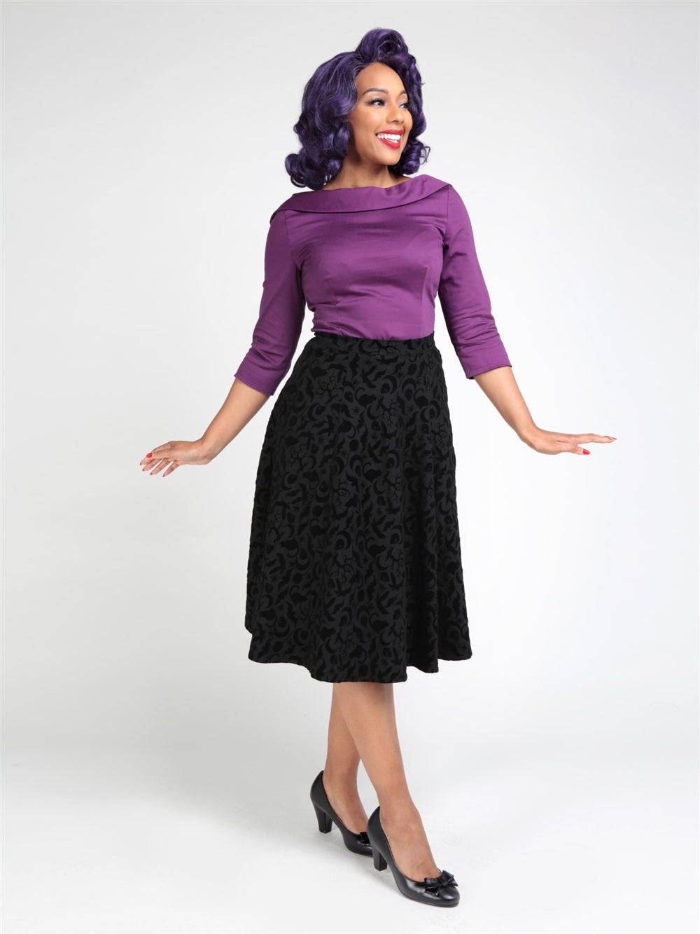 Collectif swing skirt best sale