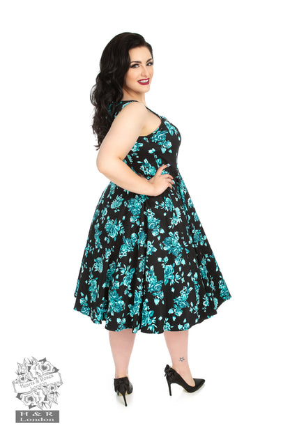 Black Rosacea Dress by Hearts and Roses