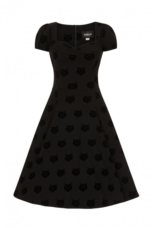 Mimi Velvet Cat Doll Dress by Collectif