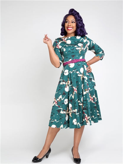Suzanne Witches Swing Dress by Collectif