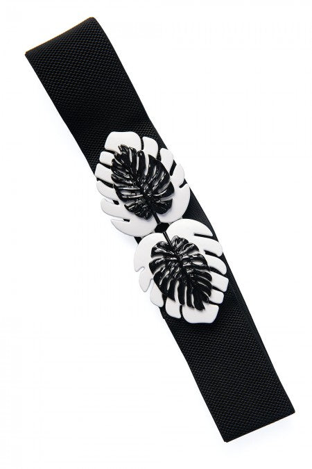 Deliciosa Belt in Black/White by Banned