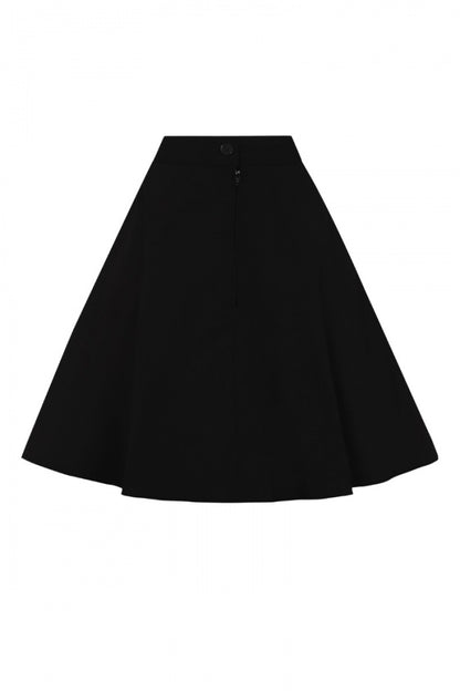 Miss Muffet Mini Skirt in Black and White by Hell Bunny