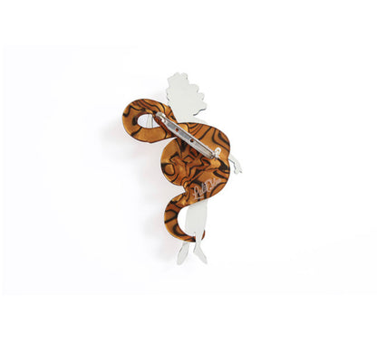 Snake Tamer Brooch by Laliblue