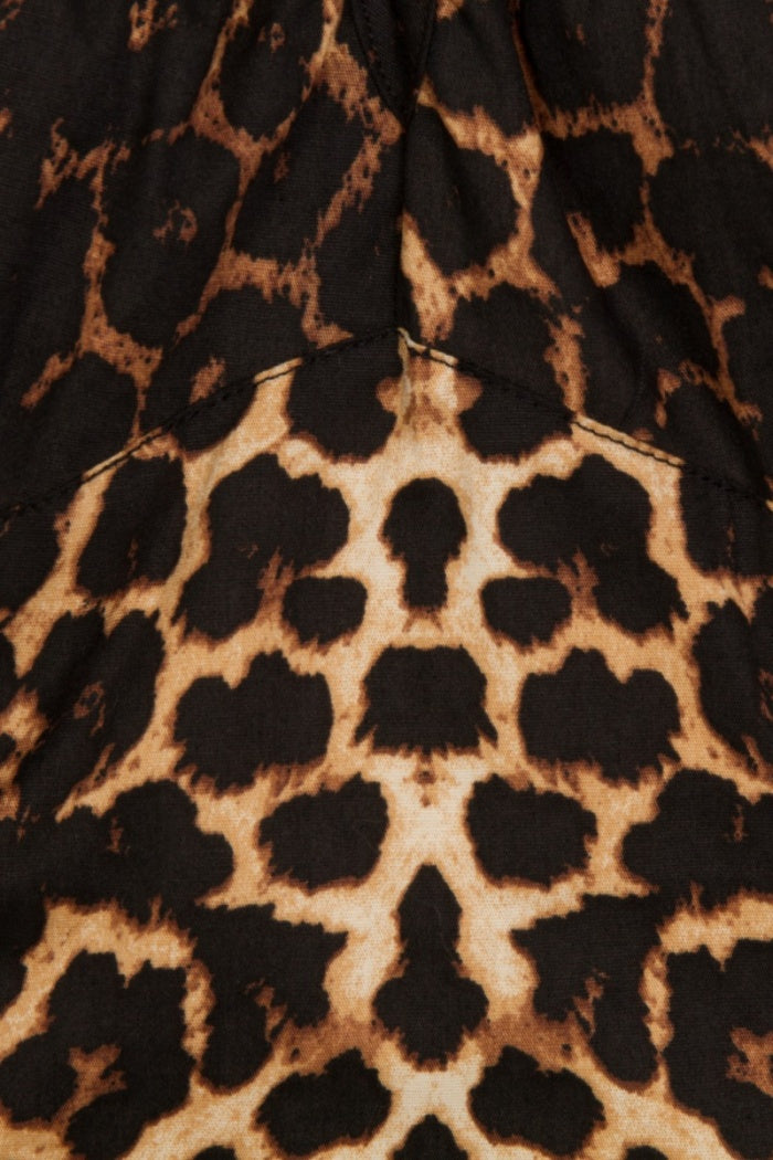 Uma Leopard Print Top by Hell Bunny