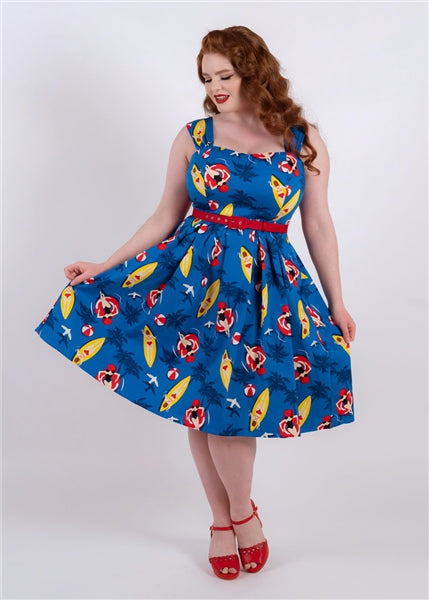 Jill Surfing Swing Dress by Collectif