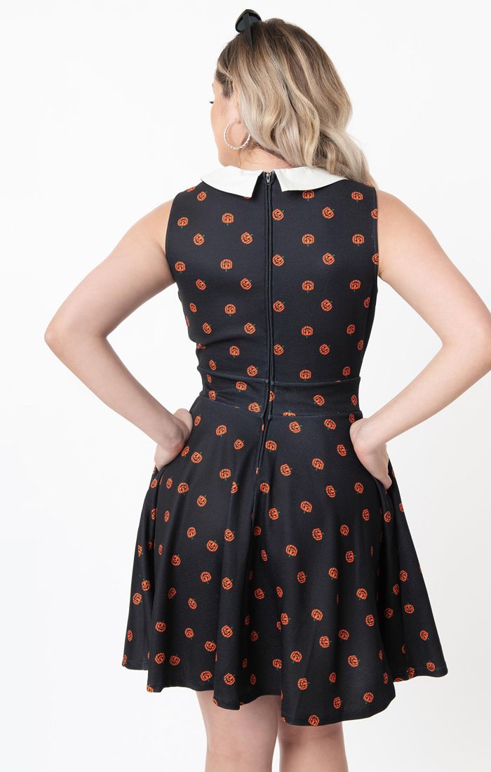 Female Forward Pumpkin Print Dress by Smak Parlour