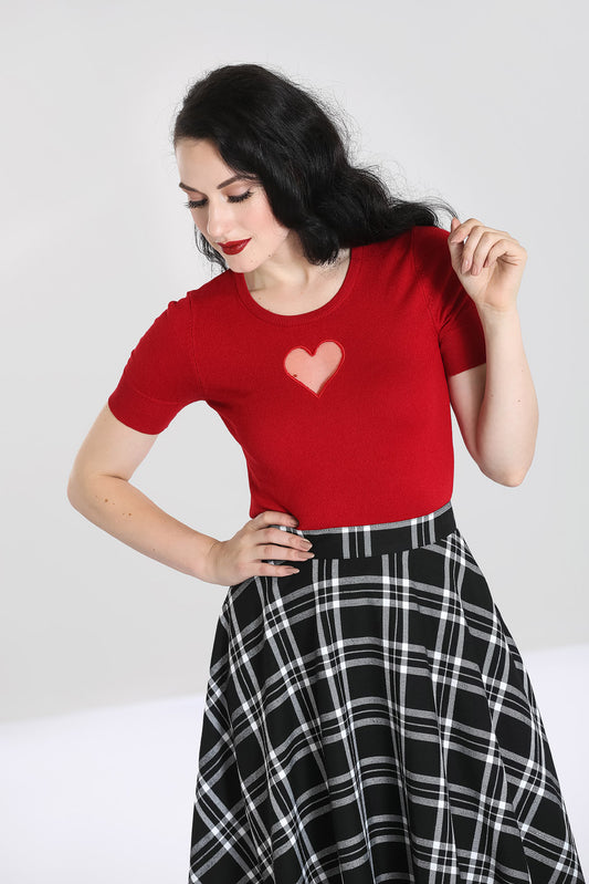 Heart Top by Hell Bunny