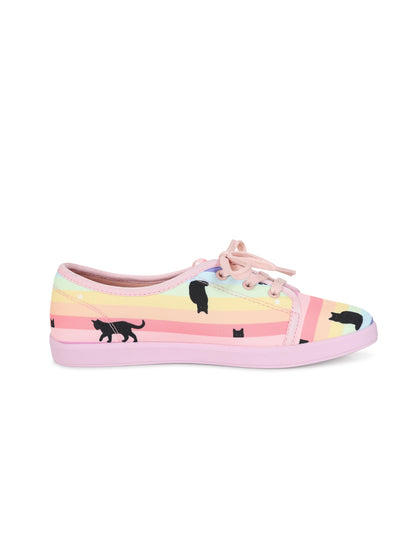 Grace Rainbow Cat Sneakers by Lulu Hun