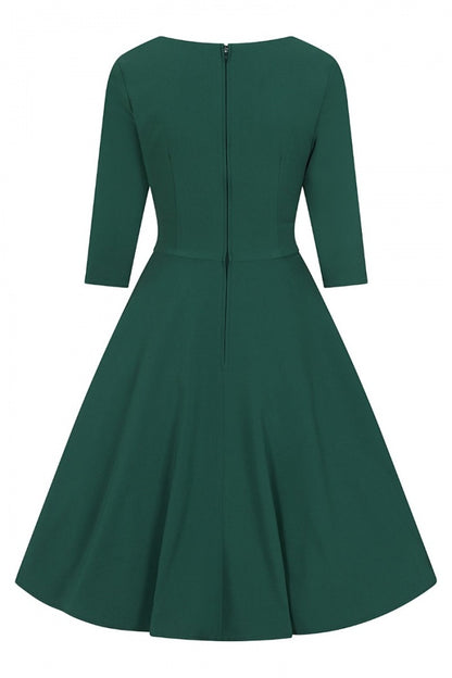 Patricia 50s Dress in Green by Hell Bunny