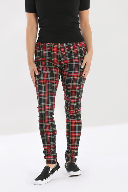 Clash Skinny Trousers by Hell Bunny