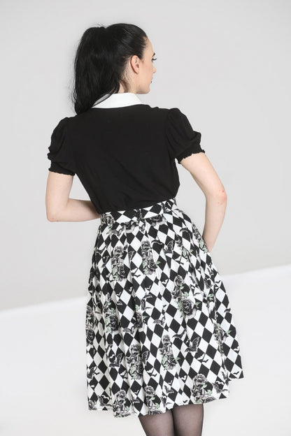 Hauntley 50s Skirt by Hell Bunny