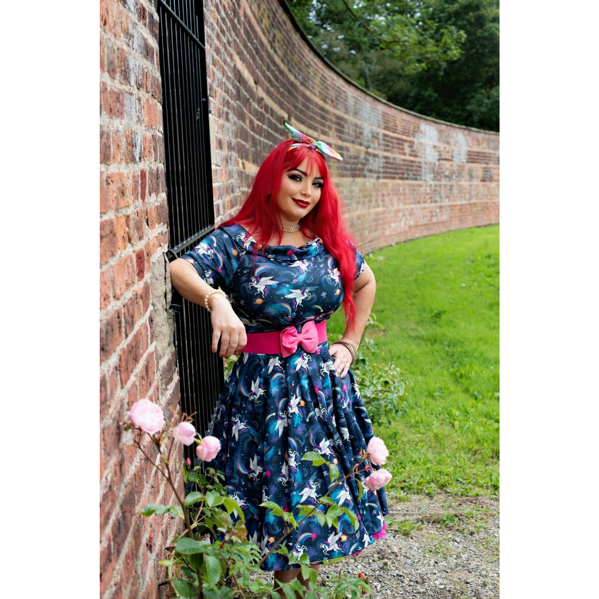 Darlene Blue Unicorn Swing Dress by Dolly & Dotty Lemonie Boutique Darlene Blue Unicorn Swing Dress by Dolly & Dotty Lemonie Boutique