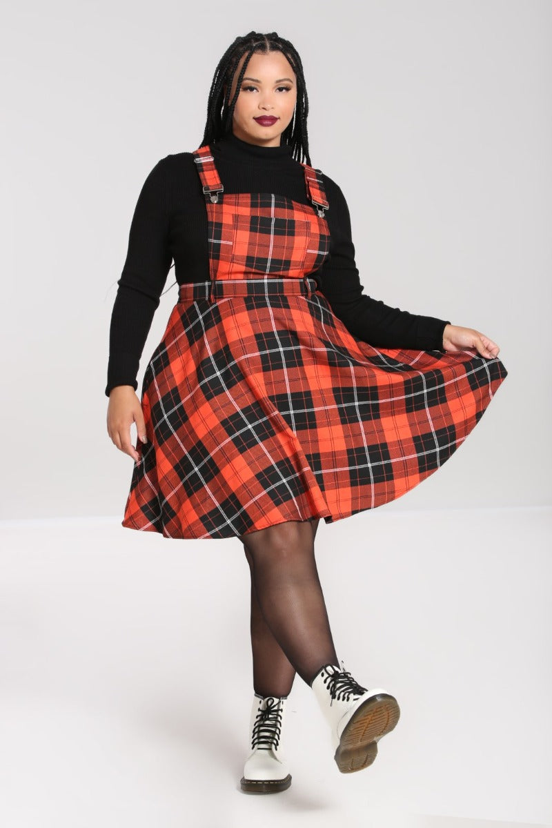 Clementine Pinafore Dress by Hell Bunny