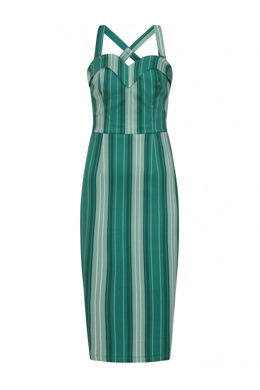 Kiana Mint Humbug 50s Pencil Dress by Collectif Lemonie Boutique Kiana Mint Humbug 50s Pencil Dress by Collectif Lemonie Boutique