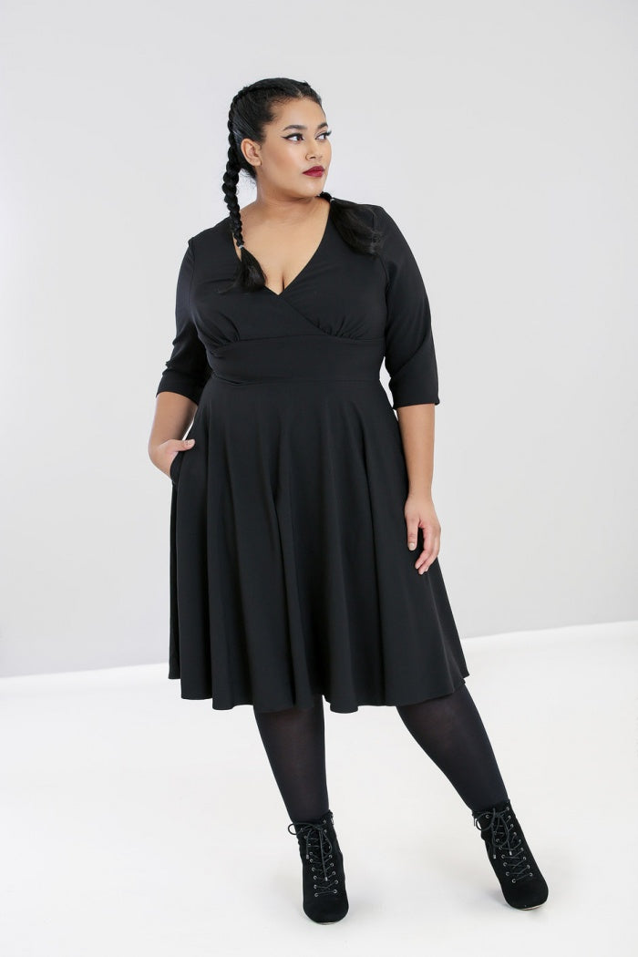 Patricia 50s Dress in Black by Hell Bunny