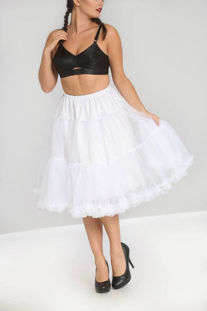 Polly Petticoat in White by Hell Bunny