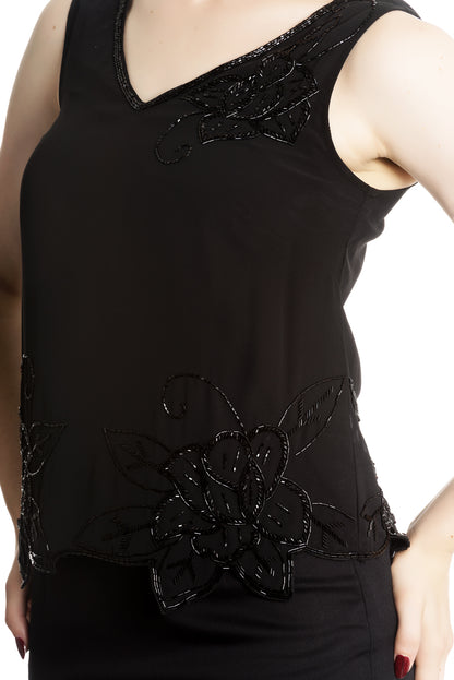 Vilma 1920s Top by Hell Bunny
