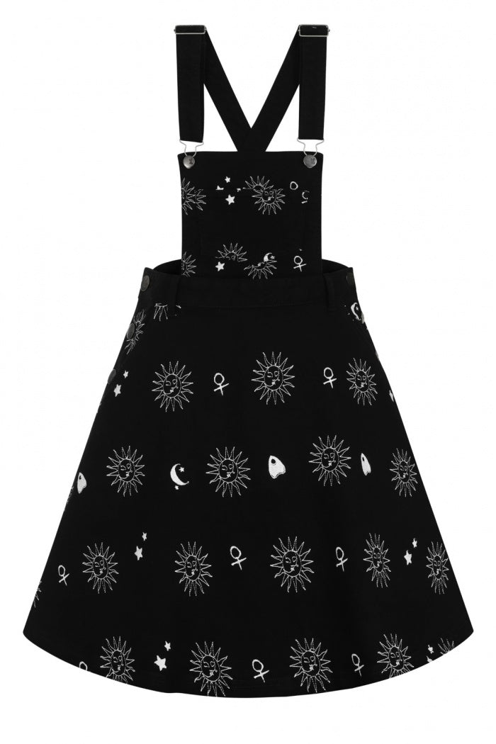 Oculus Pinafore Dress by Hell Bunny