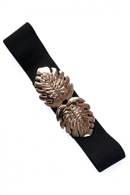 Deliciosa Belt in Black/Gold by Banned