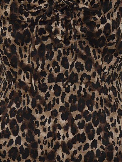 Sasha Leopard Fishtail Dress by Collectif
