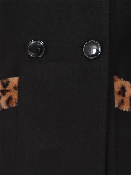 Annasofia Leopard Fur Coat by Collectif