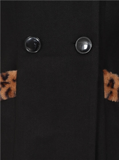 Annasofia Leopard Fur Coat by Collectif
