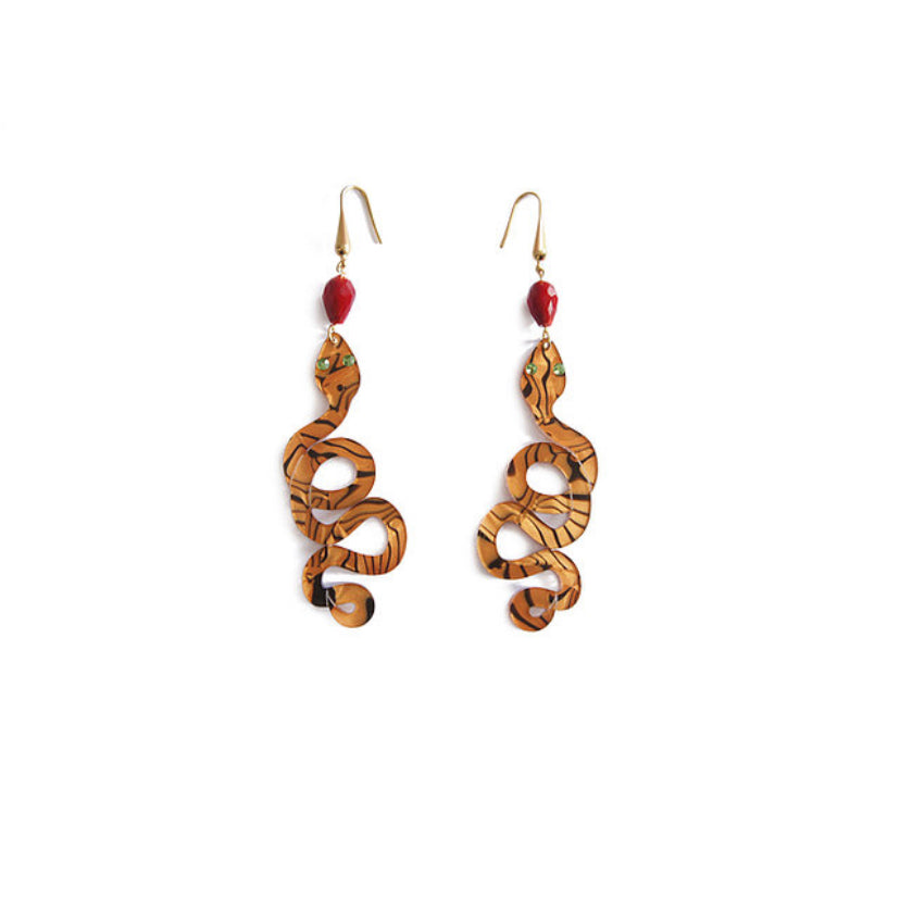 Snake Tamer Earrings by Laliblue