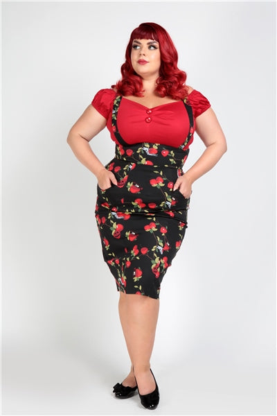 Dolores Top in Plain Red by Collectif
