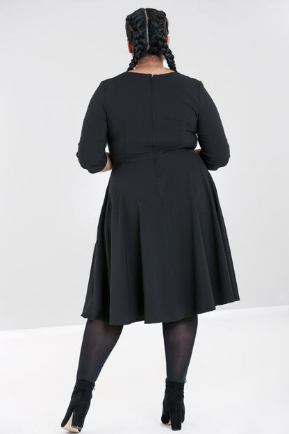 Patricia 50s Dress in Black by Hell Bunny