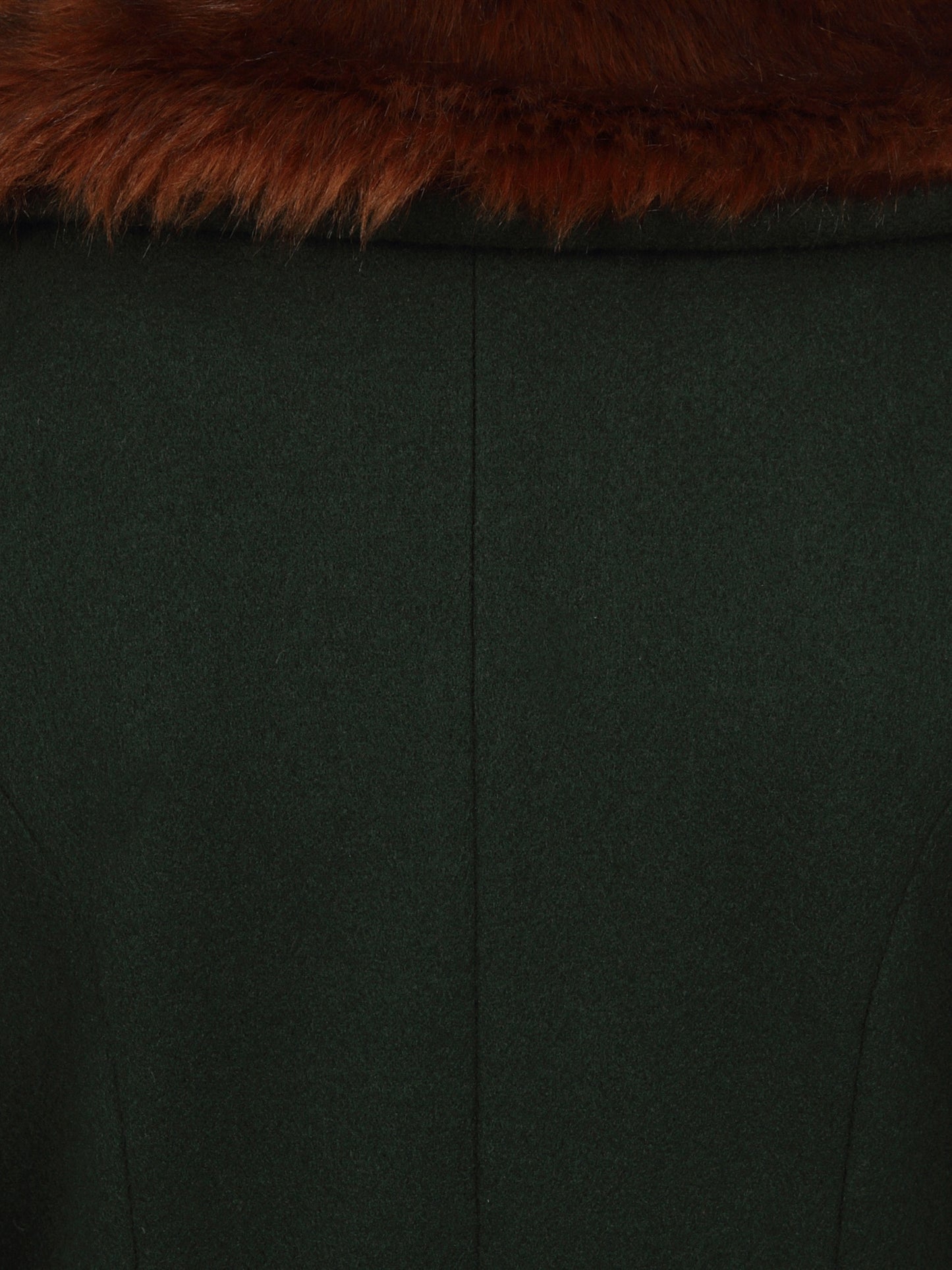 Annasofia Faux Fur Trim Coat by Collectif