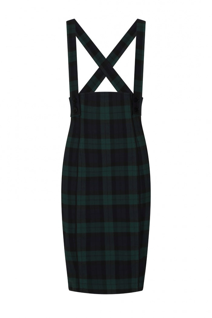 Evelyn Pinafore Pencil Skirt by Hell Bunny