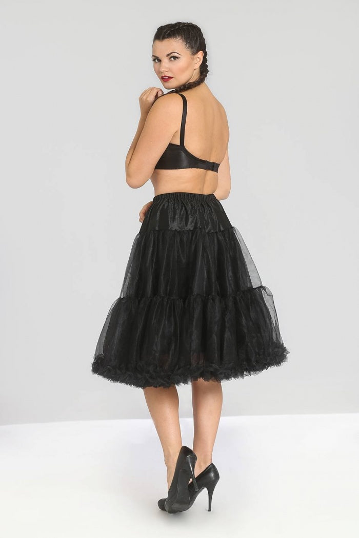Polly Petticoat in Black by Hell Bunny