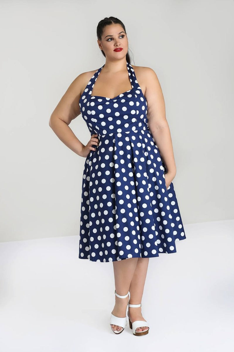 Mariam Dress in Navy Polka by Hell Bunny Lemonie Boutique Mariam Dress in Navy Polka by Hell Bunny Lemonie Boutique