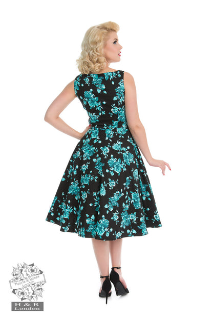 Black Rosacea Dress by Hearts and Roses