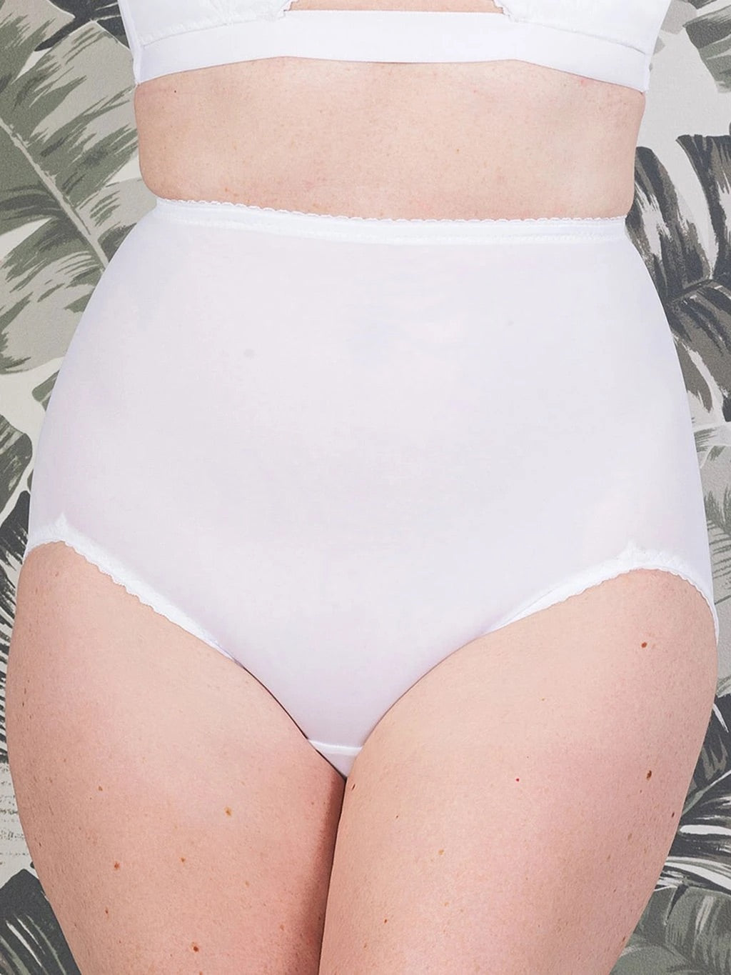 Liz White High Waisted Knickers L2082 by What Katie Did