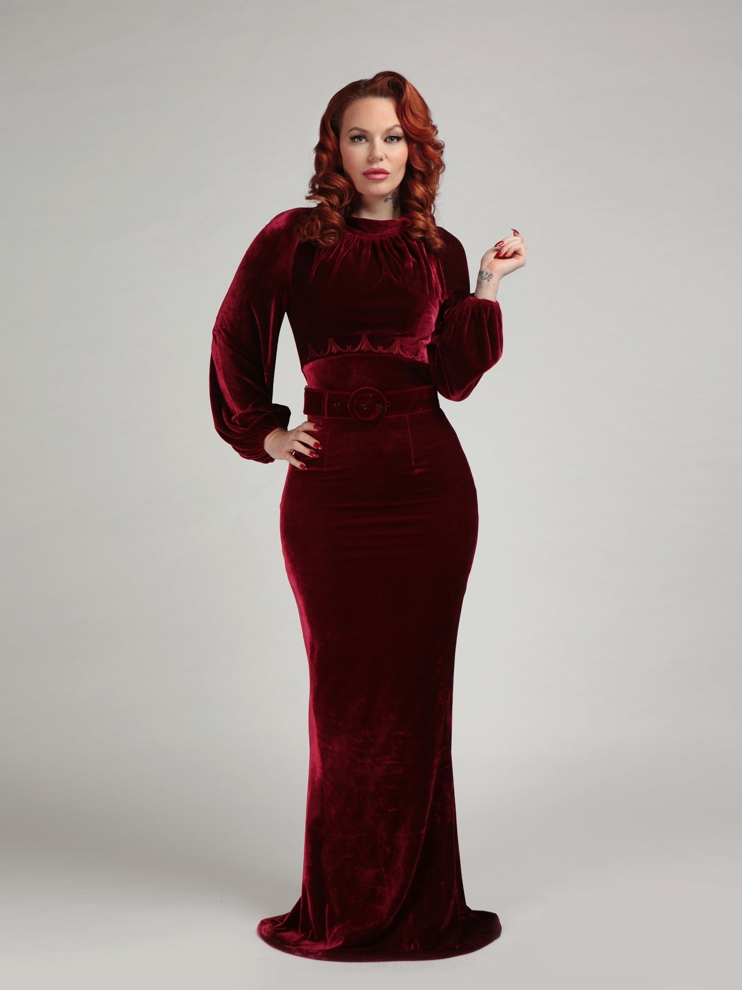 collectif velvet maxi dress Selenia Velvet Maxi Dress by Collectif – Lemonie Boutique