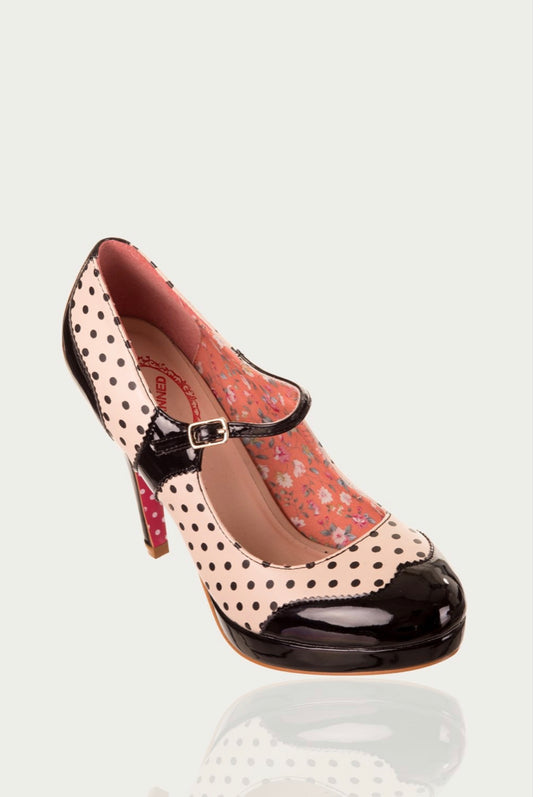 Dotty Mary Jane Heels by Banned